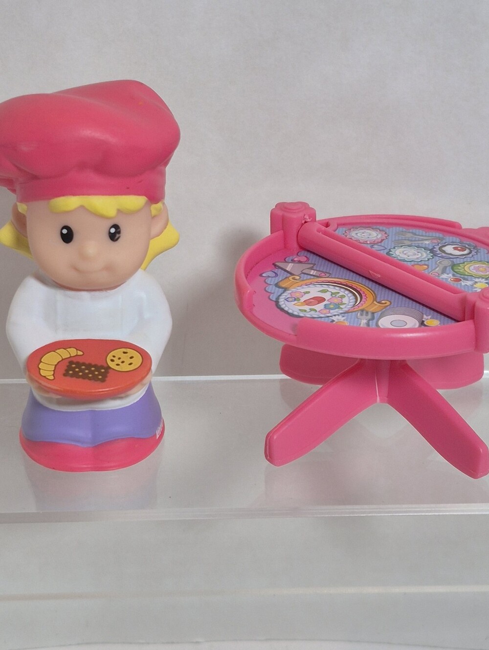 Fisher-Price Little People Fold 'n Go Bakery Replacement Figure & Table 2014